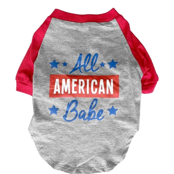 Woof dog shirt all American babe new - Picture 2 of 2